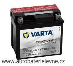 Motobaterie VARTA 12V 4Ah 504 012 003 YTX5L-BS 504012 - klikněte pro větší náhled