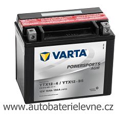 motobaterie VARTA 12V 10Ah, 510 012 009, YTX12-BS, 510012 - klikněte pro větší náhled