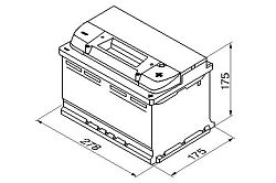 Bosch BAT S4 - 72Ah. Prav