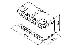 Bosch BAT S4 - 80Ah. Prav