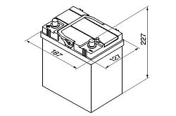 Bosch BAT S4 - 40Ah. Levá