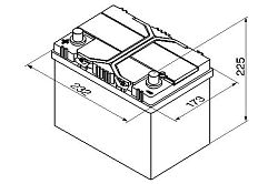 Bosch BAT S4 - 60Ah. Levá