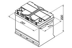 Bosch BAT S4 - 70Ah. Levá