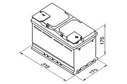 Bosch BAT S5 - 85Ah. Prav