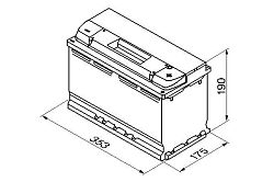 Bosch BAT S5 - 100Ah. Prav