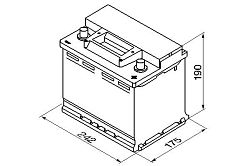 Bosch BAT S3 - 56Ah. Pravá