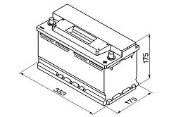 Bosch BAT S3 - 88Ah. Prav